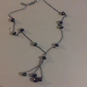 Black drop necklace